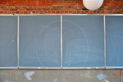 Chalkboard on wall