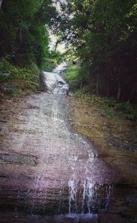 River flowing through rocks