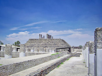 Exterior of old building against sky