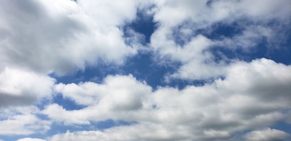 Low angle view of clouds in sky