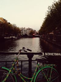 View of bridge over river