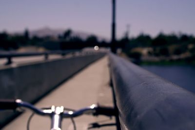 Close-up of plant against sky at sunset