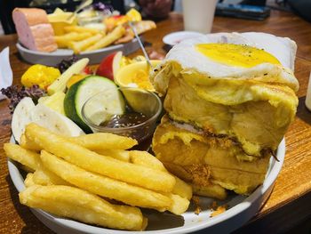 Close-up of food in plate