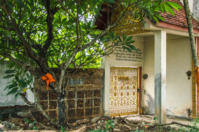 Entrance of building