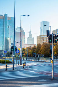 View of city street