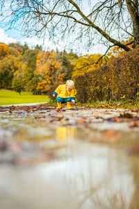 People in lake