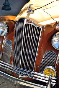 Close-up of vintage car