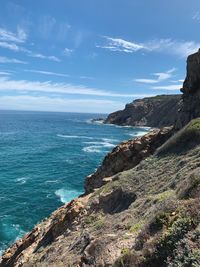 Scenic view of sea against sky