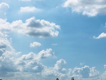 Low angle view of clouds in sky