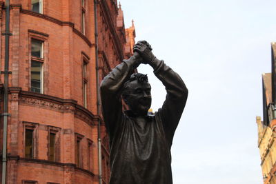 Low angle view of statue