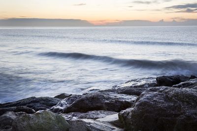 Sea during sunset