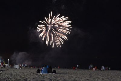 People enjoying at night