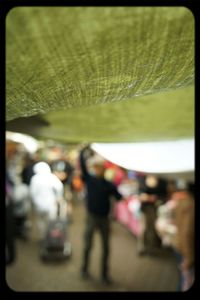 Close-up of woman in rain