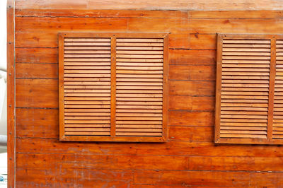 Full frame shot of closed wooden window