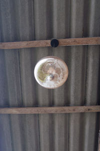 Close-up overhead view of lamp