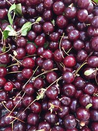 Full frame shot of cherries