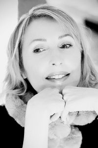 black and white