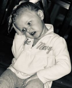 Portrait of cute baby