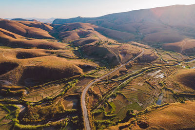 Aerial view of landscape