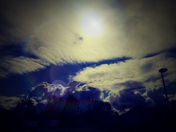 Low angle view of cloudy sky