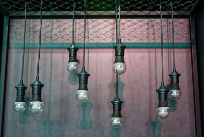 Low angle view of light bulb