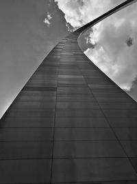 Low angle view of modern building against sky