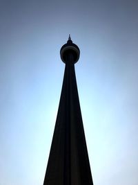 Low angle view of building against blue sky