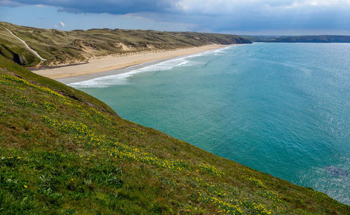 Scenic view of sea against sky