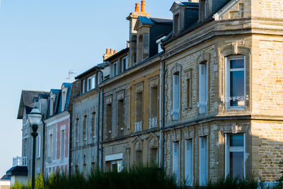 Low angle view of old building against sky