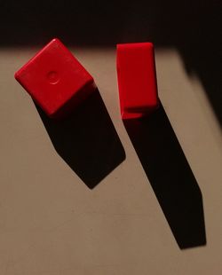 Close-up of toy on floor