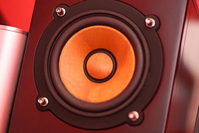 Close-up of speaker