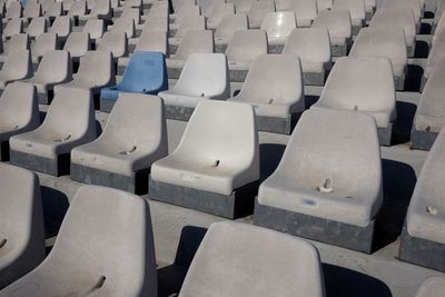 Empty seats at stadium