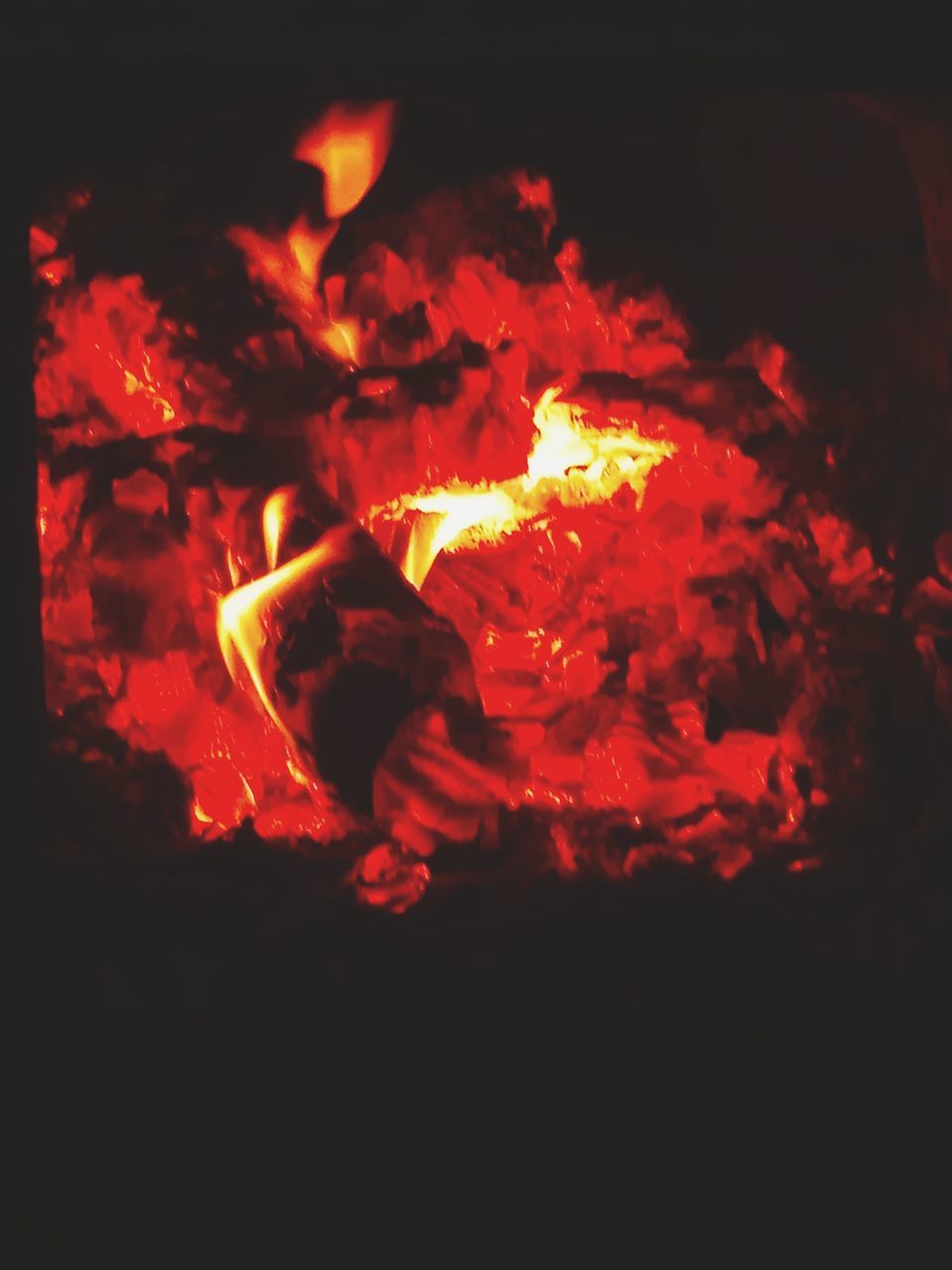 fire, heat, burning, flame, campfire, nature, night, fireplace, bonfire, glowing, no people, red, orange color, log, wood, outdoors