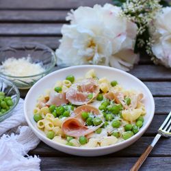 Close-up of pasta in bowl