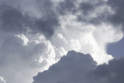 Low angle view of clouds in sky