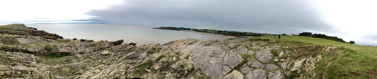 Panoramic view of sea against sky