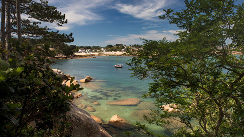 Scenic view of sea against sky