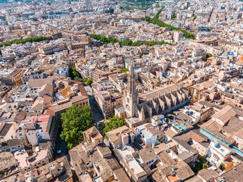 Aerial view of the capital of mallorca - palma de mallorca in spain.