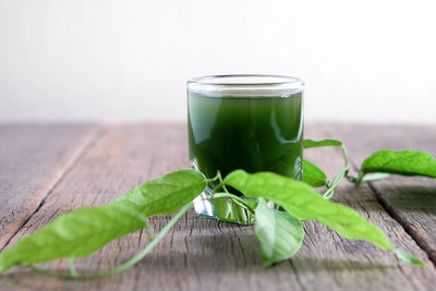 Close-up of drink on table