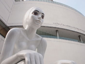 Low angle view of statue