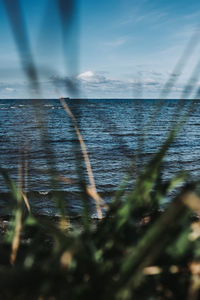 Surface level of sea against sky