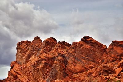 Scenic view of rocky mountains against sky