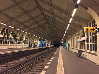 Train at railroad station