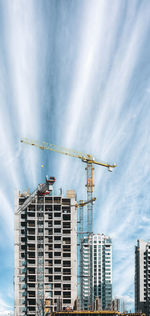 Low angle view of buildings against sky