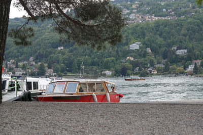 Boats in calm sea