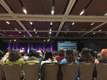 Group of people at music concert