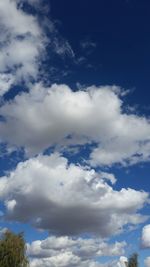 Low angle view of blue sky