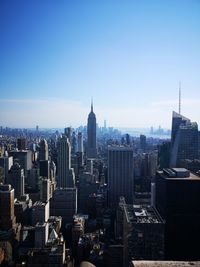 Aerial view of buildings in city