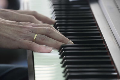 Man playing piano