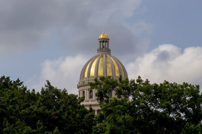 Low angle view of church against sky